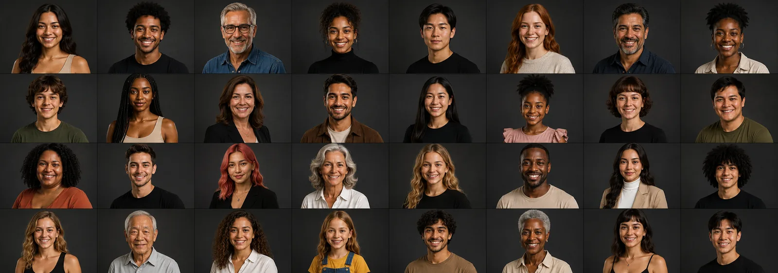 Mosaico de participantes